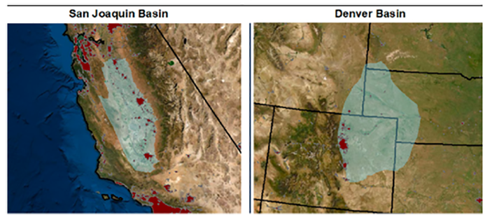 Comprehensive Estimation of Basin-Wide Methane Emissions from the San Joaquin Valley and Denver Oil and Gas Basins Using a Multi-Tiered Measurement and Analysis Framework
