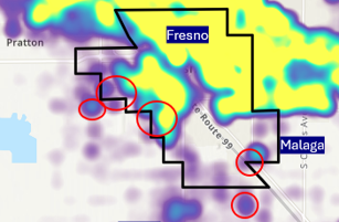 Pesticide Air Monitoring at Five Sites in South Central Fresno